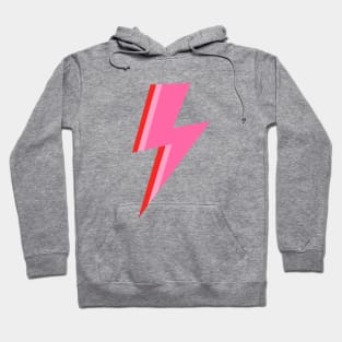 Pink and Red Striped Lightning Strike Hoodie